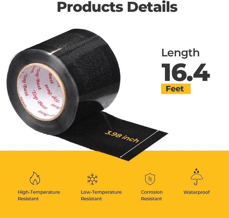 BougeRV Flexible Solar Panel Waterproof Butyl Rubber Tape, for Yuma CIGS Thin-Film Arch Flexible Solar Panel, 3.98''Width x 16.4 Feet Length - Image 2